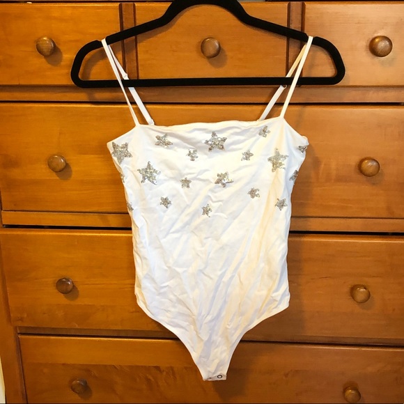 Express Tops - 🌟Sequined Star bodysuit🌟 Express Tops - 🌟Sequined Star bodysuit🌟
